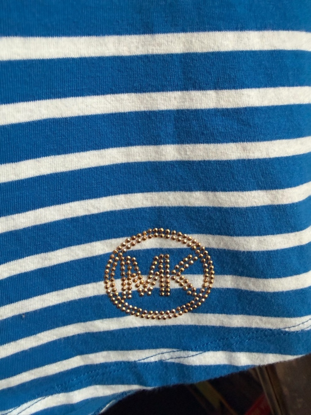 Michael Kors Blue and White Striped Dress Sz M - Picture 5 of 5